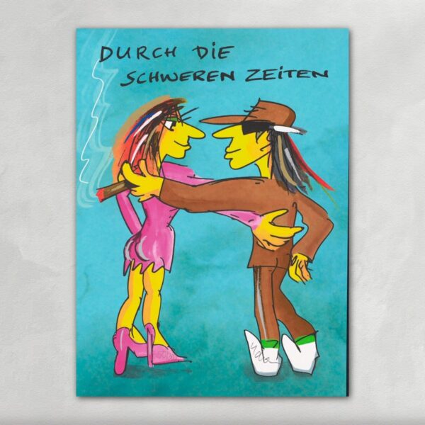 Durch die schweren Zeiten Siebdruck - Udo Lindenberg
