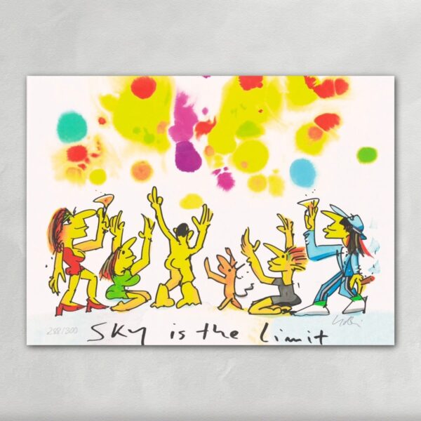 Sky is the limit Siebdruck - Udo Lindenberg