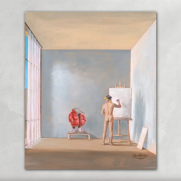 Coat Red Siebdruck - Otto Waalkes
