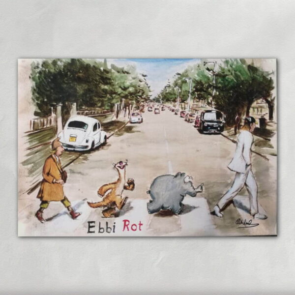 Ebbi Rot Siebdruck - Otto Waalkes