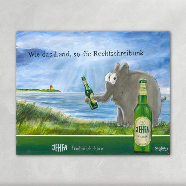 Friesisch Härp Siebdruck - Otto Waalkes