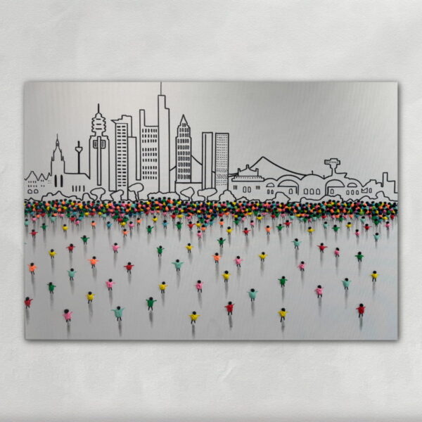 Frankfurter Skyline - Original von Juan Aliaga